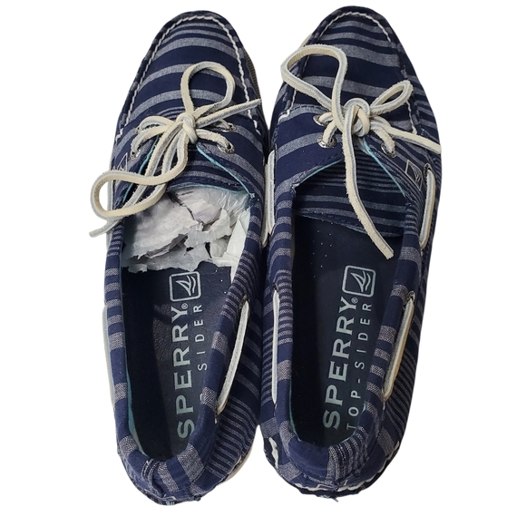 Sperry Topsider Boat Shoes Navy/Chambray Mens … - Picture 4 of 6